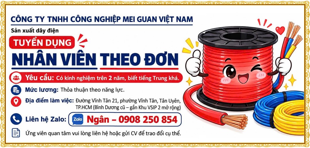 Tuyển dụng Việc làm tại KCN An Tây (Protrade) Bình Dương lương cao cập nhật mới ngày 28 tháng 10 năm 2026