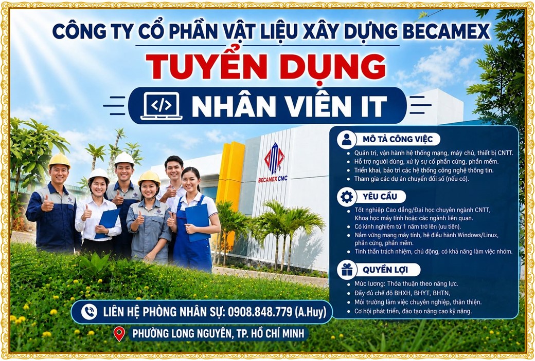 Tuyển dụng Việc làm tại KCN Sóng Thần Bình Dương lương cao cập nhật mới ngày 29 tháng 09 năm 2026