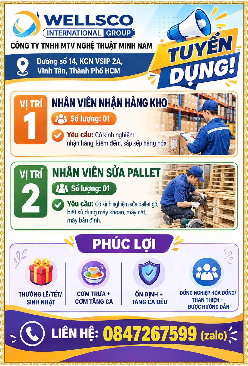 Tuyển dụng Việc làm tại KCN Bàu Bàng Bình Dương lương cao cập nhật mới ngày 29 tháng 10 năm 2026