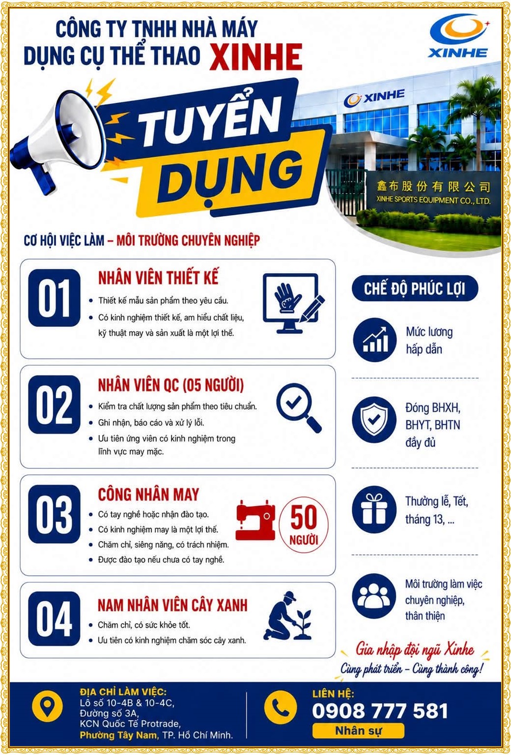 Tuyển dụng Việc làm tại KCN Mỹ Phước Bình Dương lương cao cập nhật mới ngày 31 tháng 08 năm 2026