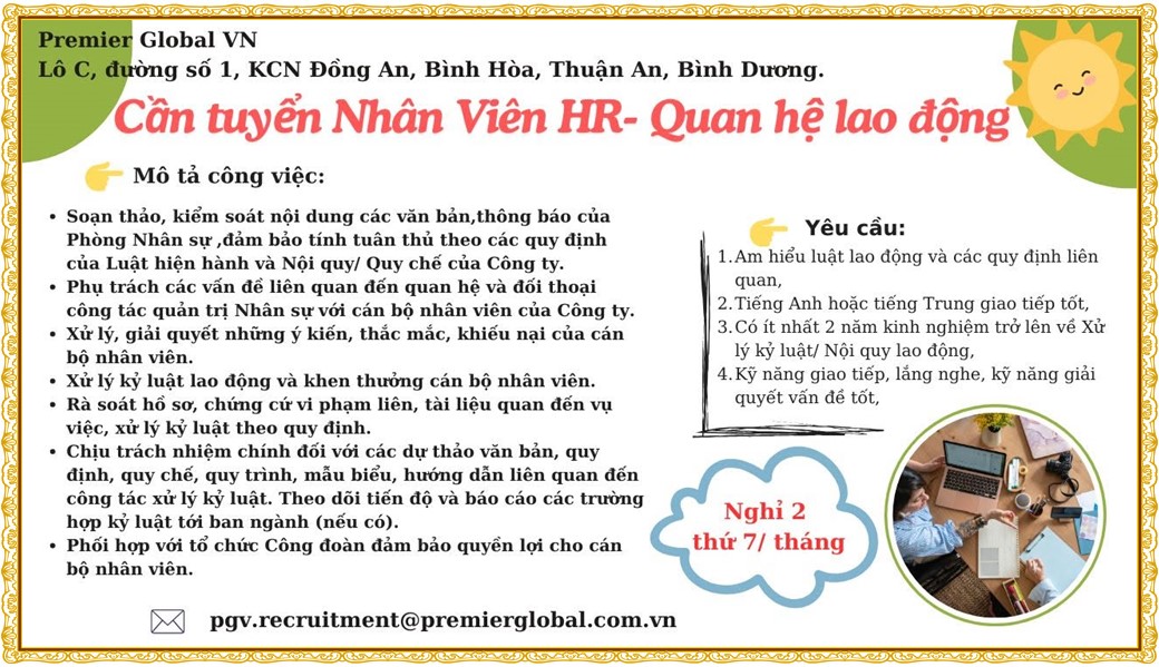 Tuyển dụng Việc làm tại KCN Sóng Thần Bình Dương lương cao cập nhật mới ngày 31 tháng 08 năm 2026