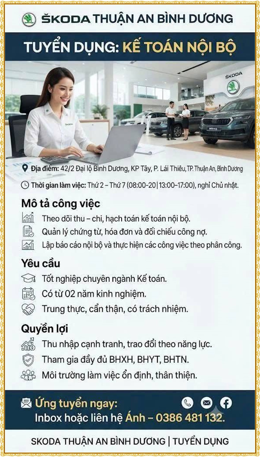Tuyển dụng Việc làm tại KCN Việt Hương Bình Dương lương cao cập nhật mới ngày 31 tháng 08 năm 2026